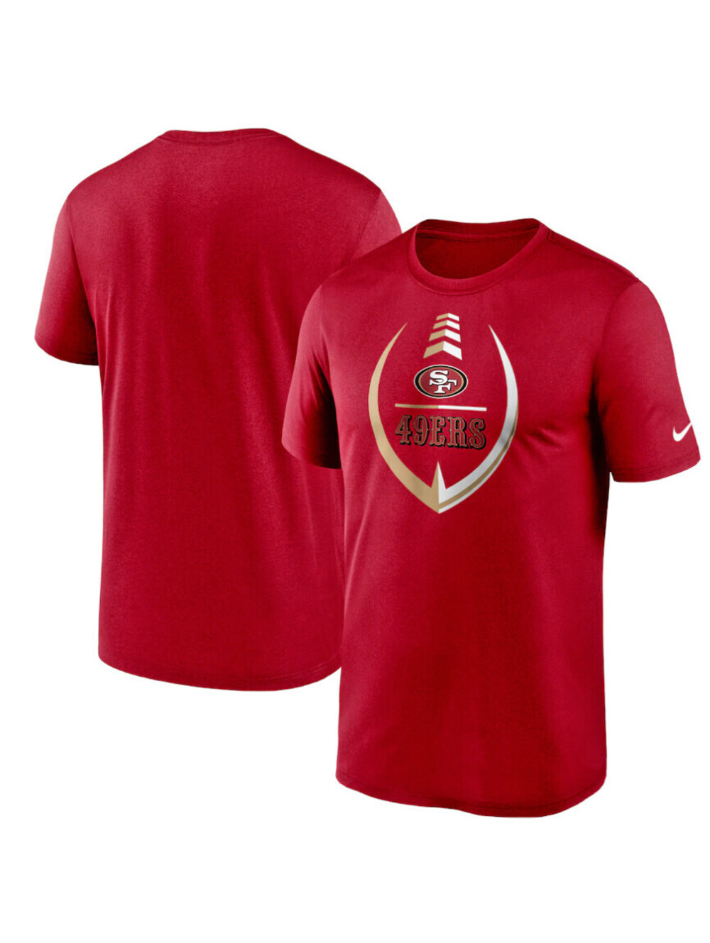Nike Boy's San Francisco 49ers Icon T-Shirt (Youth Medium) Red